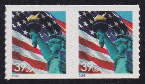 # 3982 (2006) Flag - Coil pr, XF MNH
