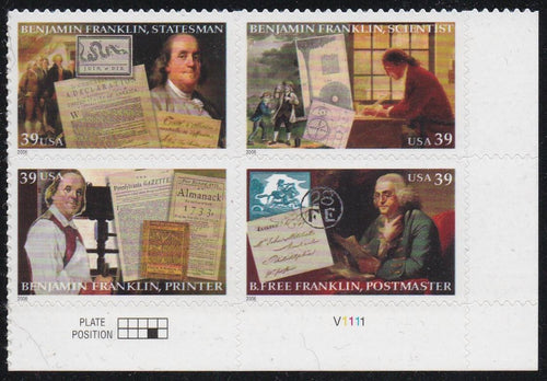 # 4021-24 (2006) Ben Franklin - PB, LR #V1111, MNH