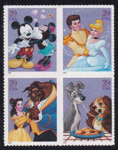 # 4025-28 (2006) Disney Romance - BK/4, MNH