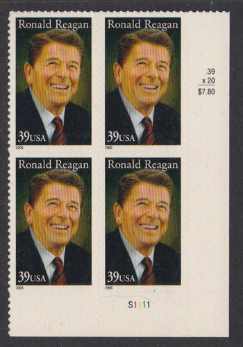 # 4078 (2006) Ronald Reagan - PB, LR #S1111, MNH