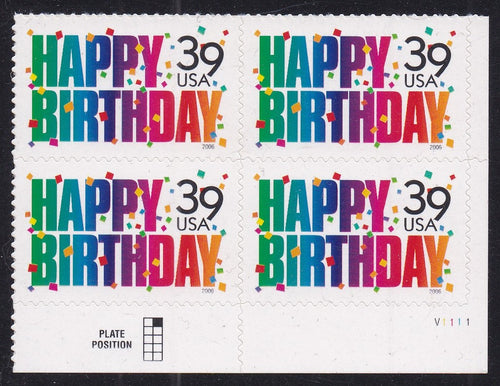 # 4079 (2006) Happy Birthday - PB, LR #V1111, MNH