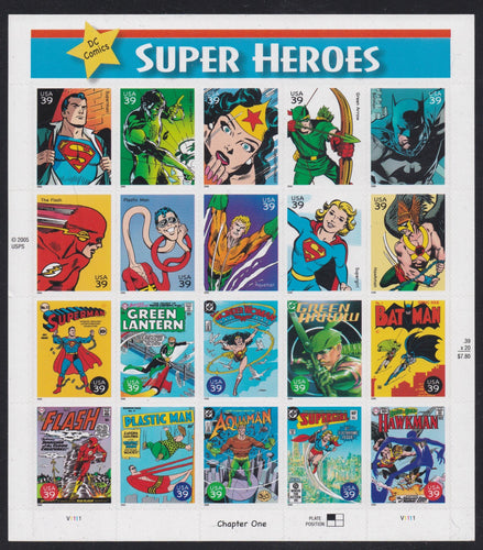 # 4084 (2006) DC Comic Super Heroes - Pane, MNH