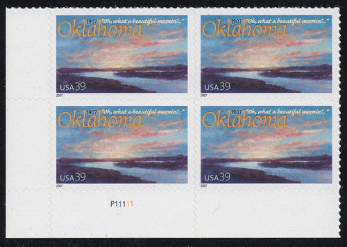 # 4121 (2007) Oklahoma Statehood - PB, LL #P1111, MNH