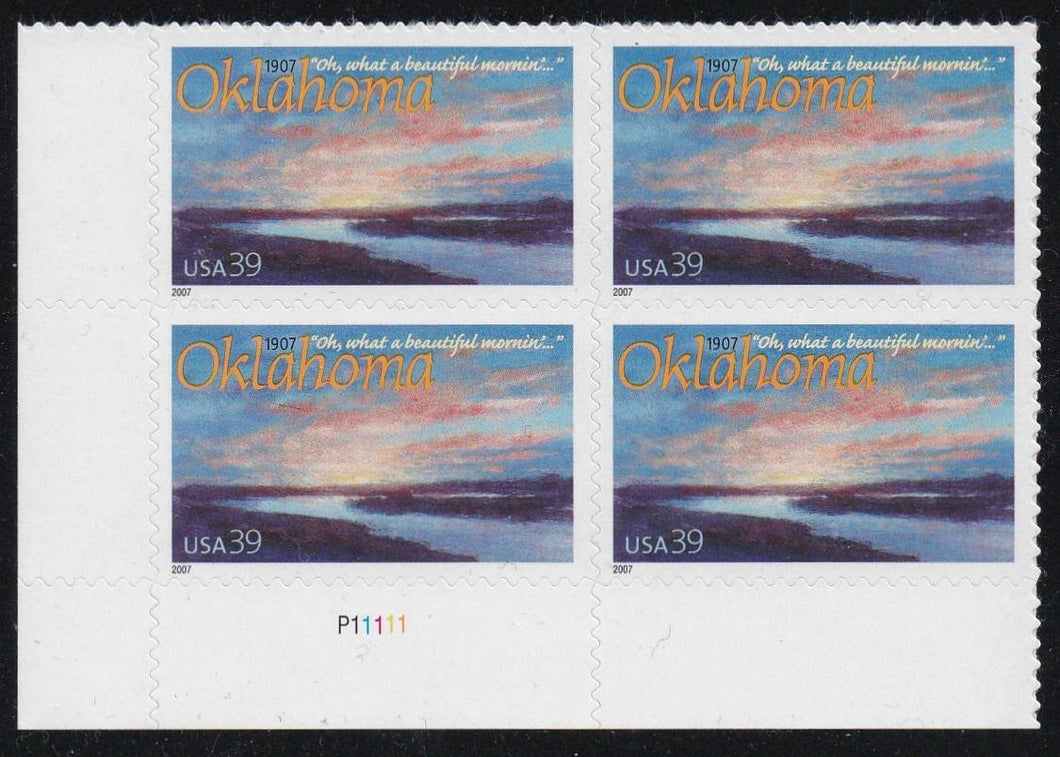 # 4121 (2007) Oklahoma Statehood - PB, LL #P1111, MNH