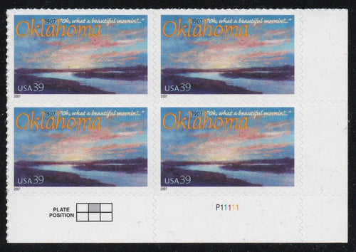 # 4121 (2007) Oklahoma Statehood - PB, LR #P1111, MNH