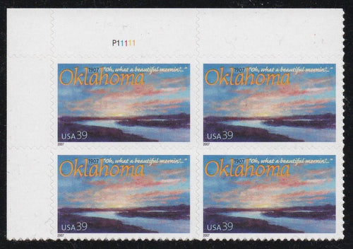 # 4121 (2007) Oklahoma Statehood - PB, UL #P1111, MNH