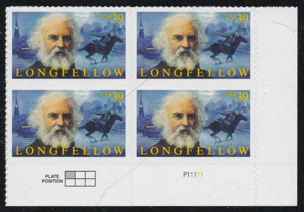 # 4124 (2007) Longfellow - PB, LR #P11111, MNH