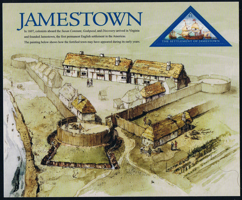 # 4136 (2007) Jamestown Settlement - Pane, MNH