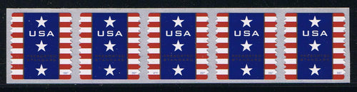 # 4157 (2007) Patriotic  Banner - PS/5, #V111 with 5-digit, 2R Back Number, MNH