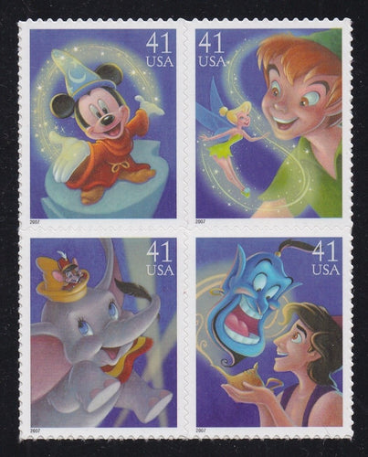 # 4192-95 (2007) Disney Magic - BK/4, MNH