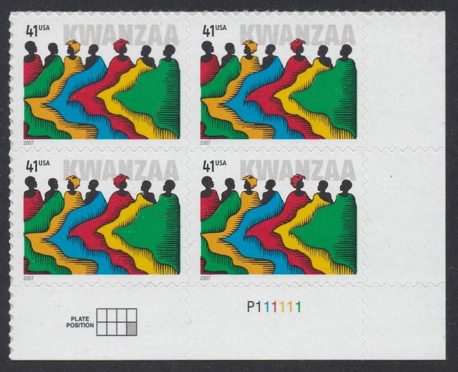# 4220 (2007) Kwanzaa - PB, LR #P111111, MNH