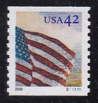 # 4230 (2008) Flag During the Day, Perf 9.75 - PS/1, #S1111111, MNH