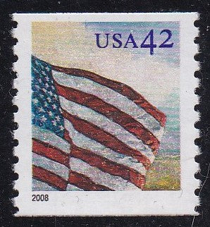 # 4230 (2008) Flag During the Day, Perf 9.75 - Coil sgl, MNH