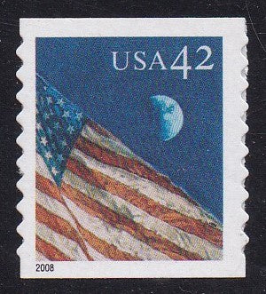 # 4233 (2008) Flag During the Day, Die Cut 9.5 - Coil sgl, MNH
