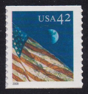 # 4237 (2008) Flag During the Day, Die Cut 11 - Coil sgl, MNH