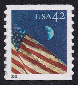 # 4241 (2008) Flag During the Day, Die Cut 8.5 - Coil sgl, MNH