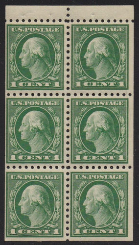 # 424d (1914) Washington - Bklt pane, MNH [1]