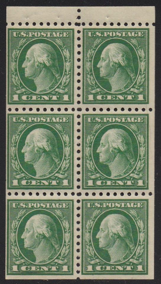 # 424d (1914) Washington - Bklt pane, MNH [1]