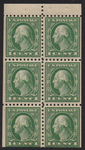 # 424d (1914) Washington - Bklt pane, MNH [2]