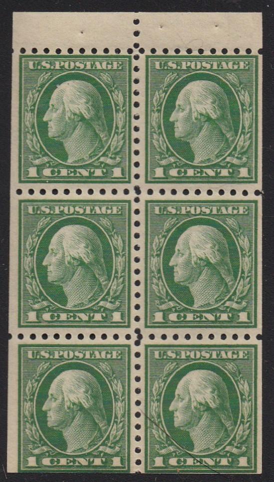 # 424d (1914) Washington - Bklt pane, MNH [2]