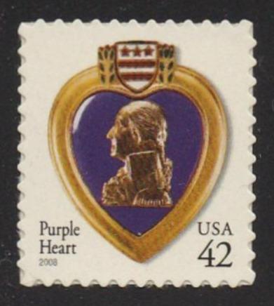 # 4264 (2008) Purple Heart, 2008 year date, 11.25x10.75 - Sgl, MNH
