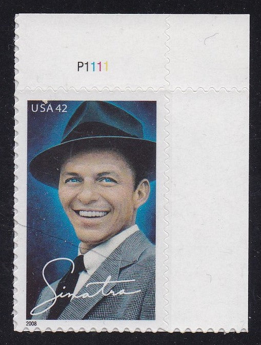 # 4265 (2008) Frank Sinatra - Plt sgl, UR #P1111, MNH