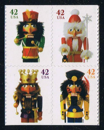 # 4360-63 (2008) Nutcrackers, die cut 10.75 x 11 - Bklt BK/4, MNH