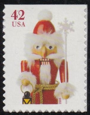 # 4361 (2008) Nutcrackers, Santa, die cut 10.75 x 11 - Bklt sgl, MNH