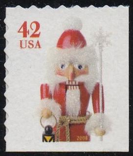 # 4369 (2008) Nutcrackers, Santa, die cut 8 - Bklt sgl, MNH