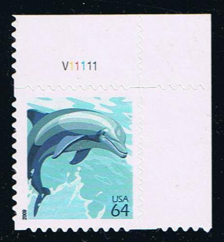 # 4388 (2009) Dolphin - Plt sgl, UR #V11111, MNH