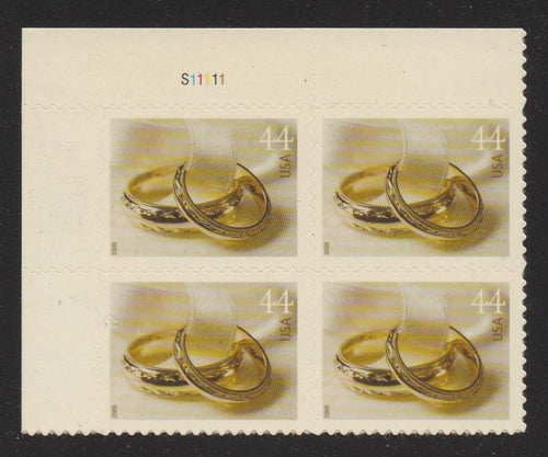 # 4397 (2009) Wedding Bands - PB, UL #S11111, MNH