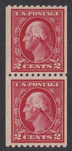 # 442 (1914) Washington - Coil pr, MNH