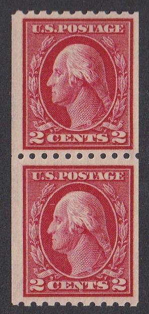 # 442 (1914) Washington - Coil pr, MNH