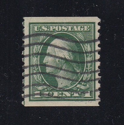 # 443 (1914) Washington - Coil sgl, Used, XF