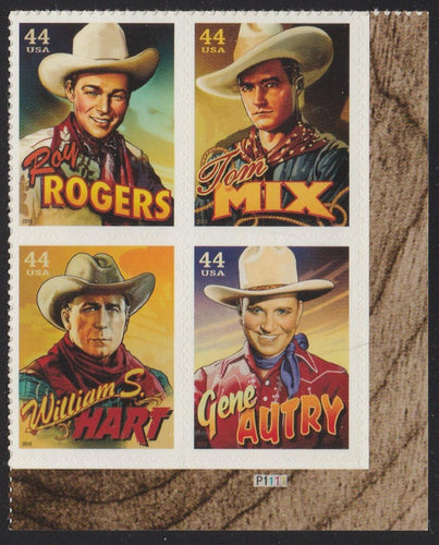 # 4446-49 (2010) Silver Screen Cowboys - PB, LR #P1111, MNH