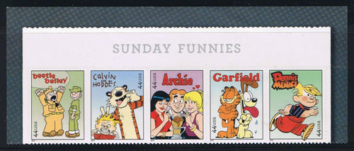 # 4467-71 (2010) Sunday Funnies - Strip/5 w Top Margin