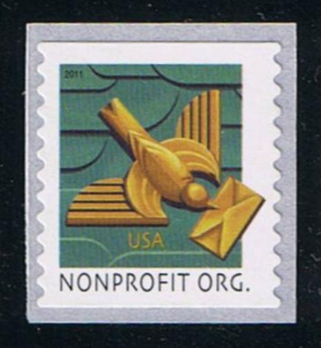 # 4495 (2011) Bird / Letter, Hi-Brite - Coil sgl, MNH