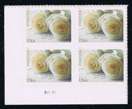 # 4520 (2011) Wedding Roses - PB, LL #S11111, MNH