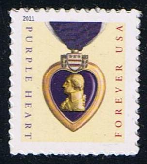# 4529 (2011) Purple Heart, 2011 year date, 11.25x10.75 - Sgl, MNH