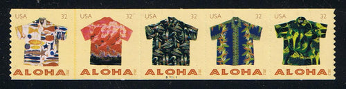 # 4597-4601 (2012) Aloha Shirts - PS/5, #S1111111, MNH