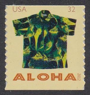 # 4601 (2012) Aloha Shirts - Coil sgl, MNH