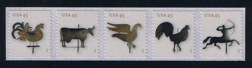 # 4613-17 (2012) Weather Vanes - Strip/5, MNH