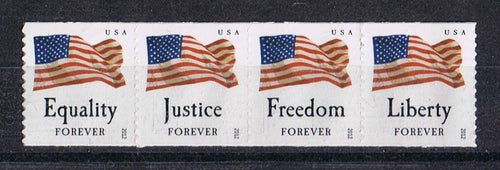 4640a (2012) Four Freedoms Flags - Coil Strip/4, MNH