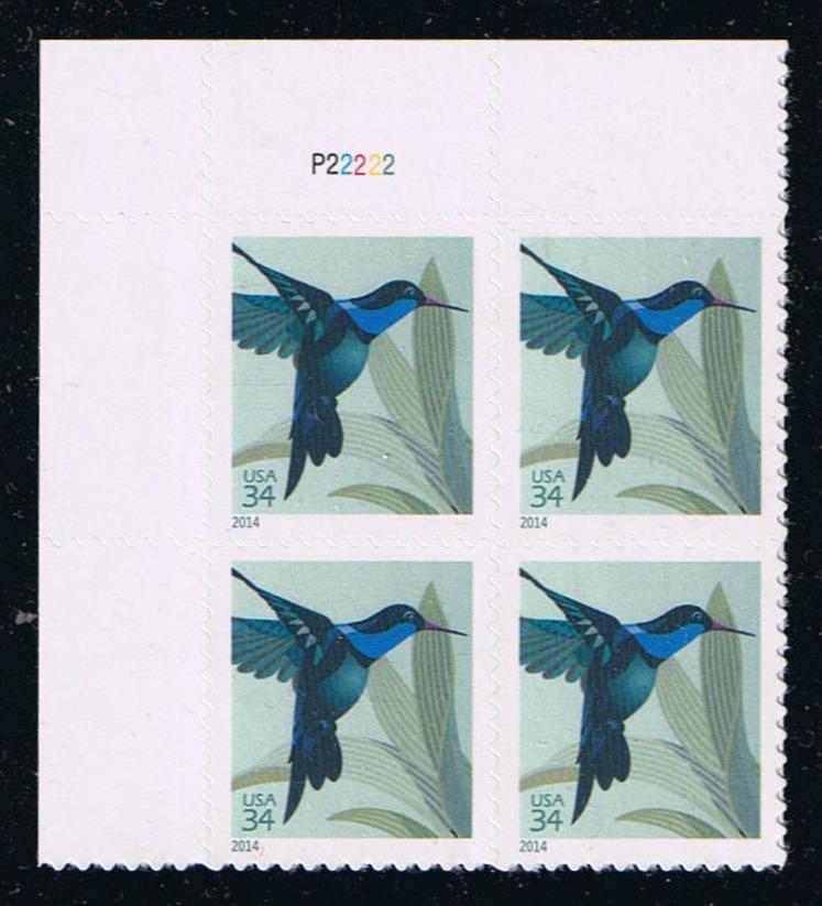 # 4857a (2014) Hummingbird, Second Printing - PB, UL #P22222, MNH