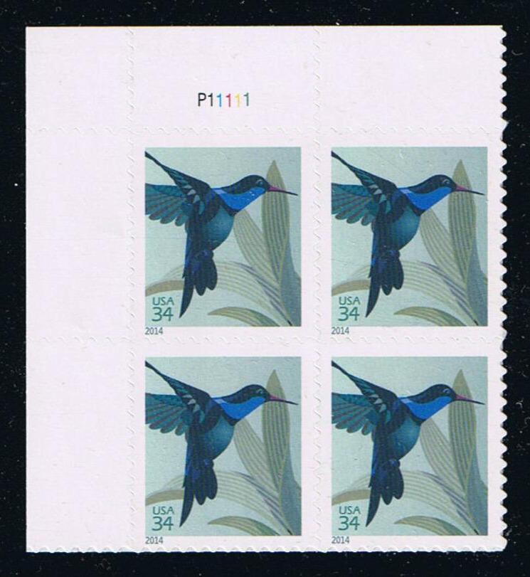# 4857 (2014) Hummingbird, First Printing - PB, UL #P11111, MNH