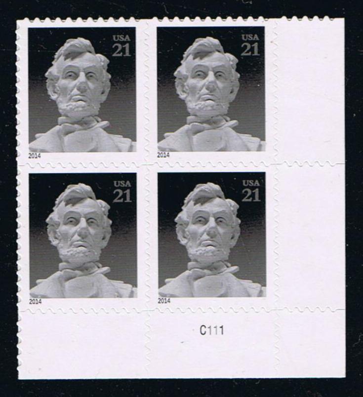 # 4860 (2014) Lincoln - PB, LR #C111, MNH