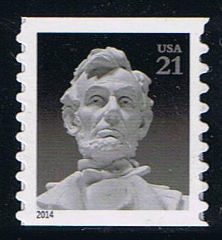 # 4861 (2014) Lincoln - Coil Sgl, Top Bell Die Cut, MNH