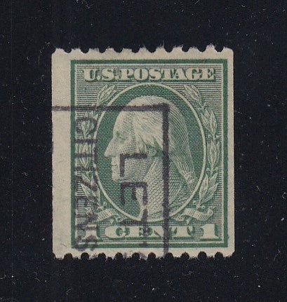 # 486 (1918) Washington - Coil sgl, Used