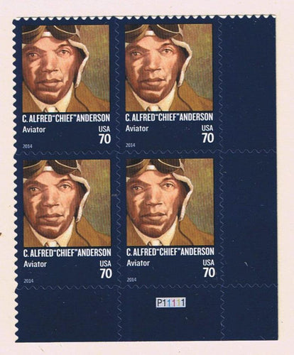 # 4879 (2014) Alfred 'Chief' Anderson - PB, LR #P11111, MNH