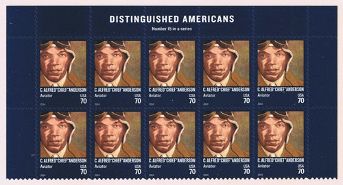 # 4879 (2014) Alfred 'Chief' Anderson - Bk/10, Top with Header, MNH